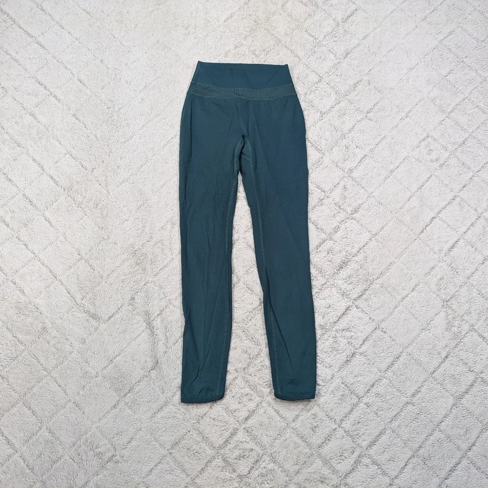 Alphalete Leggings Women's XS Green Dark Pine Alphalux Harmony Gym Train
